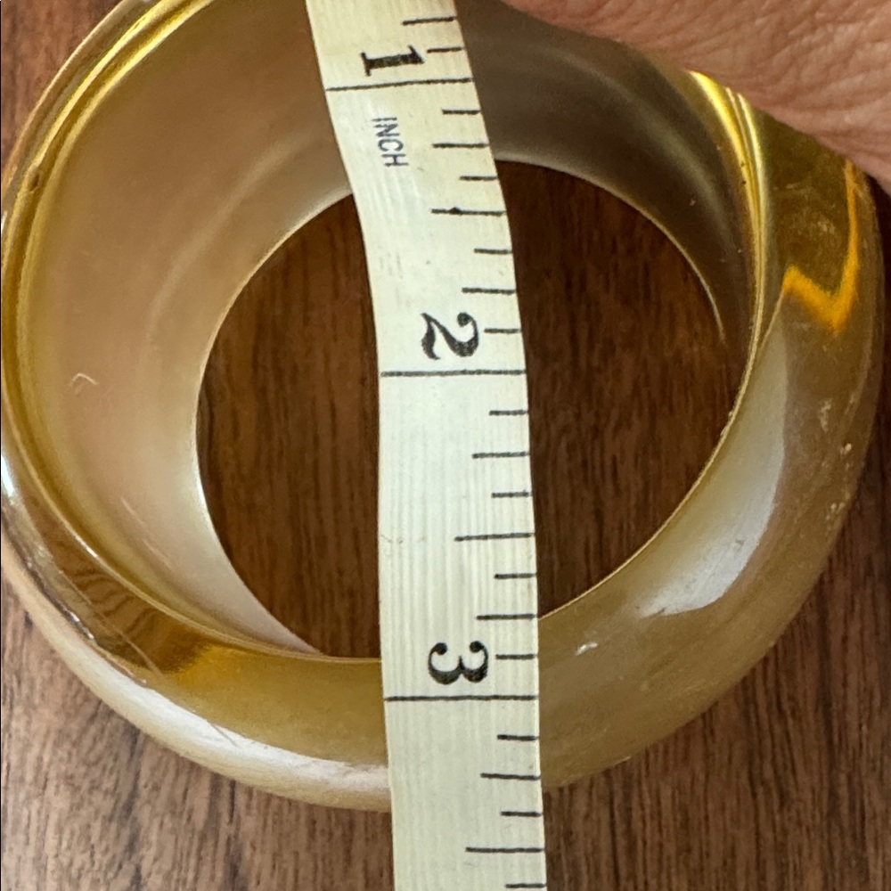 Translucent Yellow Bangle Bracelet - Picture 2 of 4
